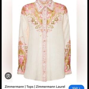 Zimmermann Floral Embroidered Blouse